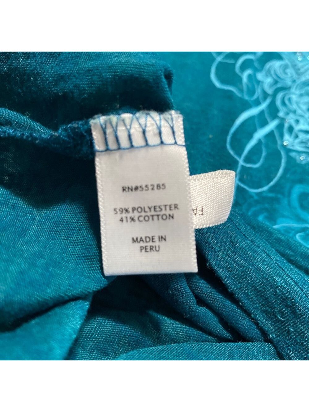 Express teal burn out t- shirt size m - Picture 5 of 7